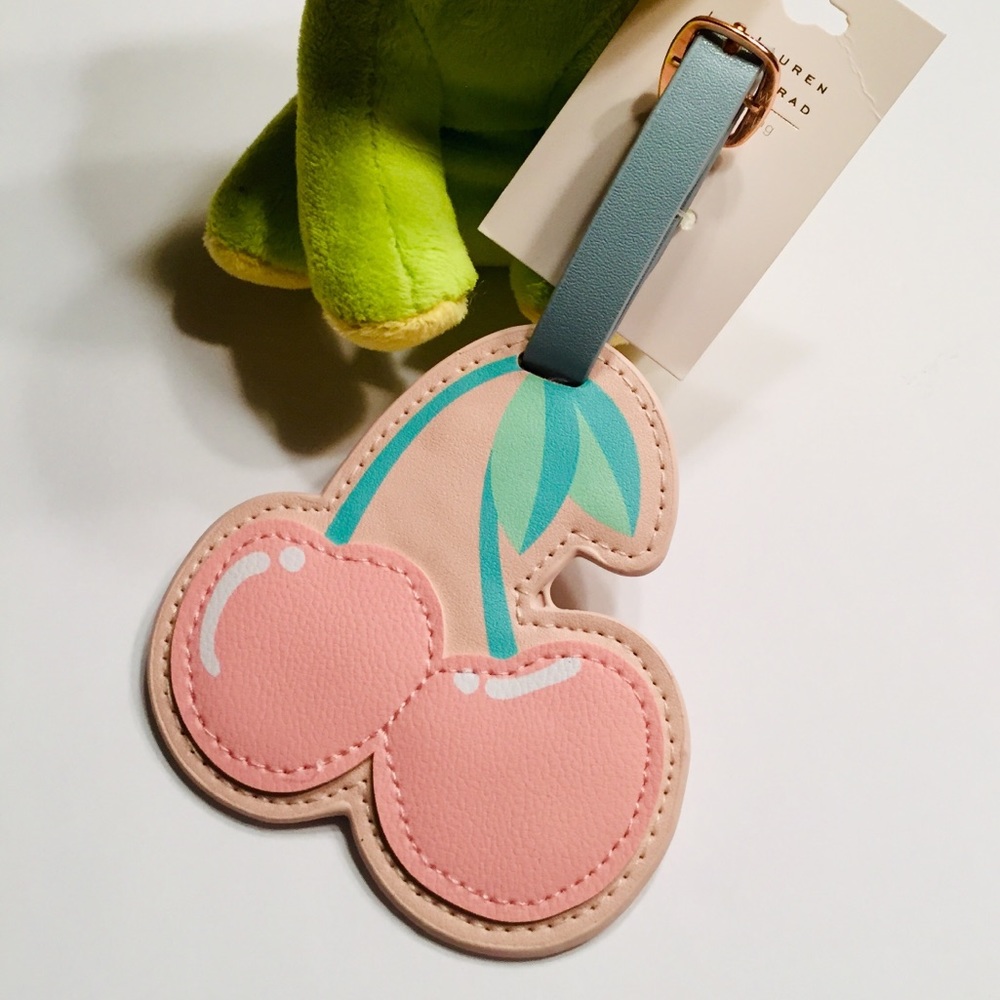 LC Lauren Conrad NWT Cherry Luggage Tag 🍒